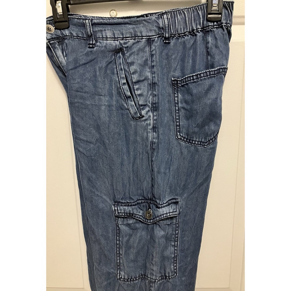 Happily Grey Cargo Jeans Pants 1/25 Stretch Denim Lyocell Medium? Women’s